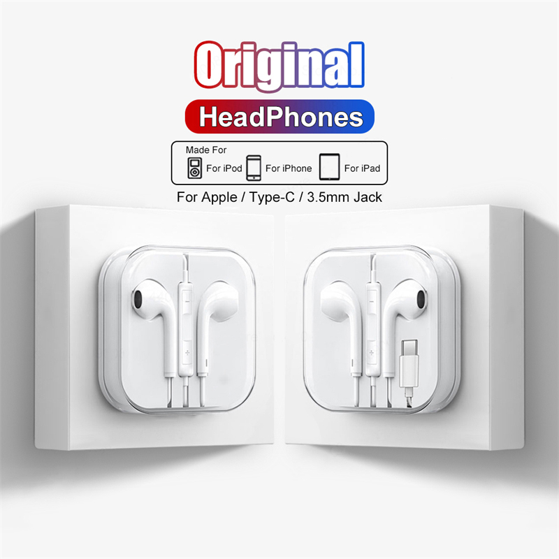 Wired Earphone Lightning - For IOS Original Headphones For iPhone