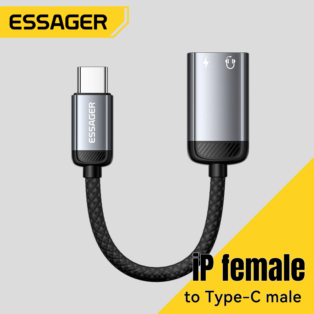 Essager Type C Audio Adapter C - Wired Earphone Lightning ulasan dan harga