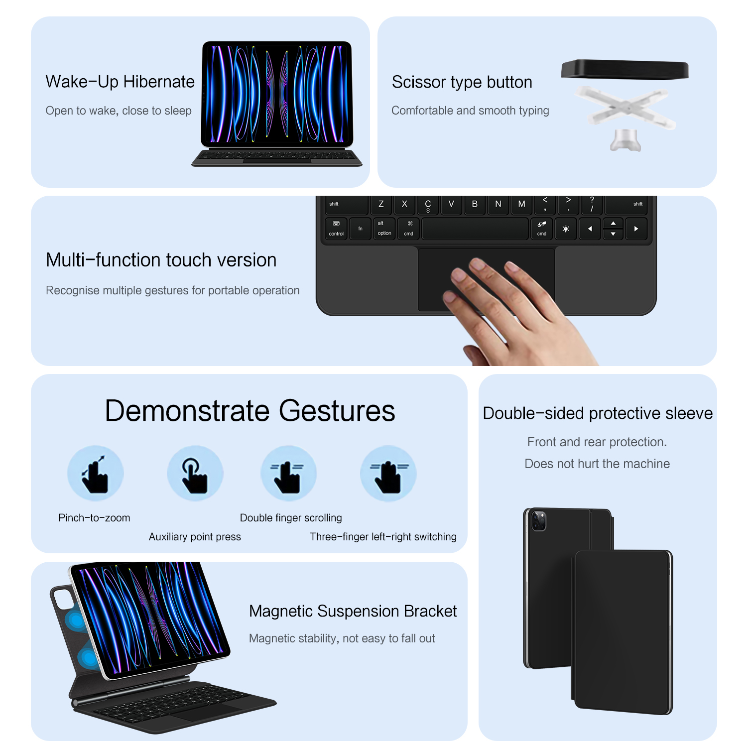 Magic Backlight Keyboard Folio - Ipad Cover Folio ulasan dan harga