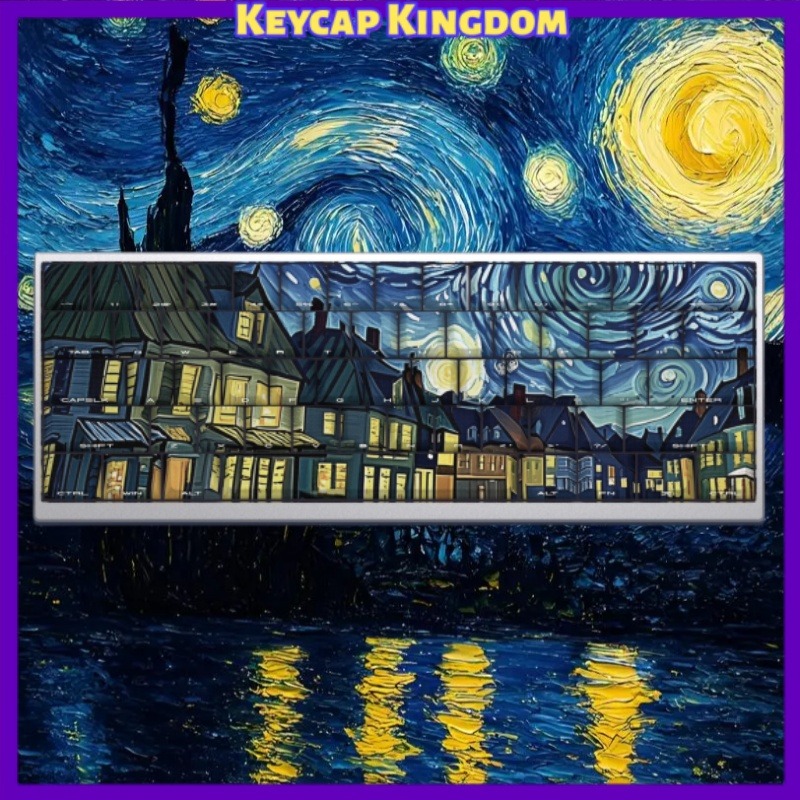 Van Gogh Starry Sky Theme Keyc - Tablet Gaming Accessories ulasan dan harga