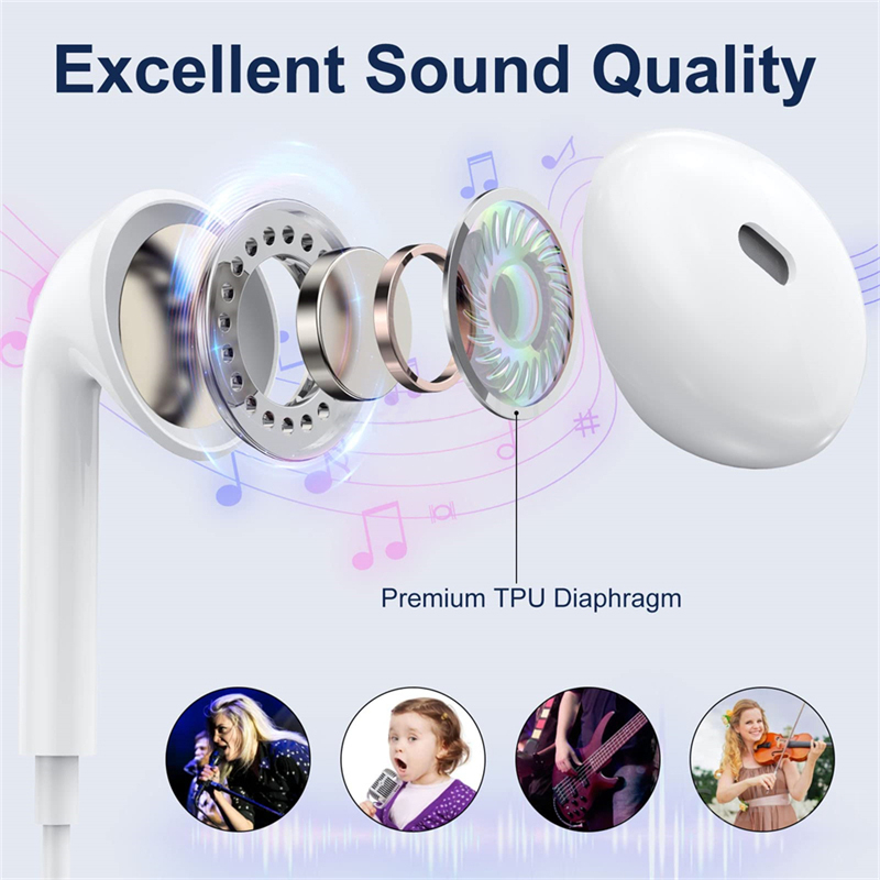For IOS Original Headphones Fo - Wired Earphone Lightning ulasan dan harga