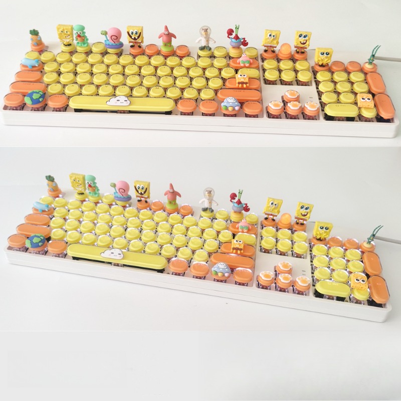 Retro SpongeBo Mechanical Keyb - Tablet Ipad Accessories ulasan dan harga