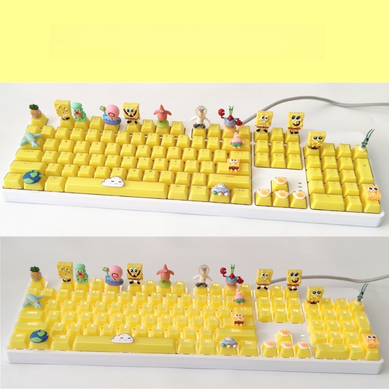 Retro SpongeBo Mechanical Keyb - Tablet Ipad Accessories ulasan dan harga