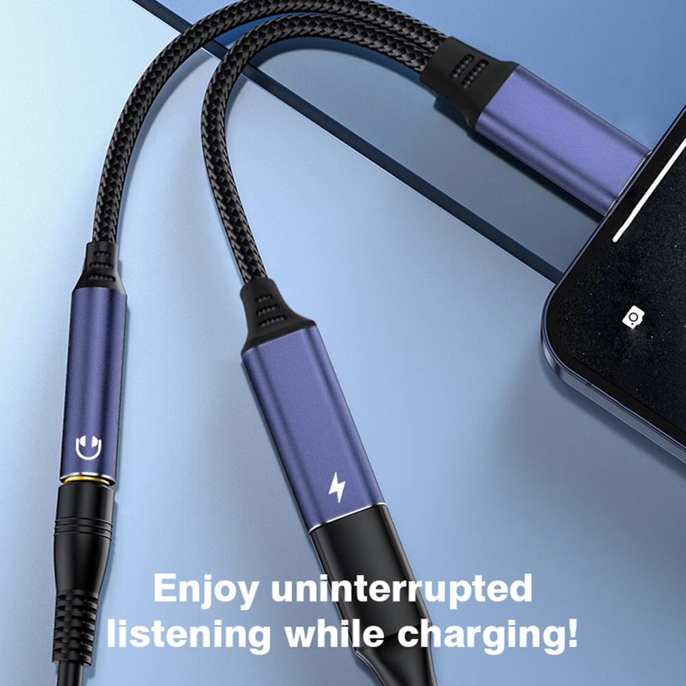 Lightning To 3 5 MM Jack AUX C - Wired Earphone Lightning ulasan dan harga