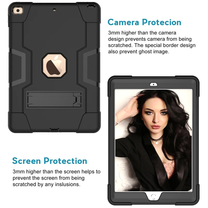 Armor Stand Shockproof Kids Ta - Ipad Cover Folio ulasan dan harga