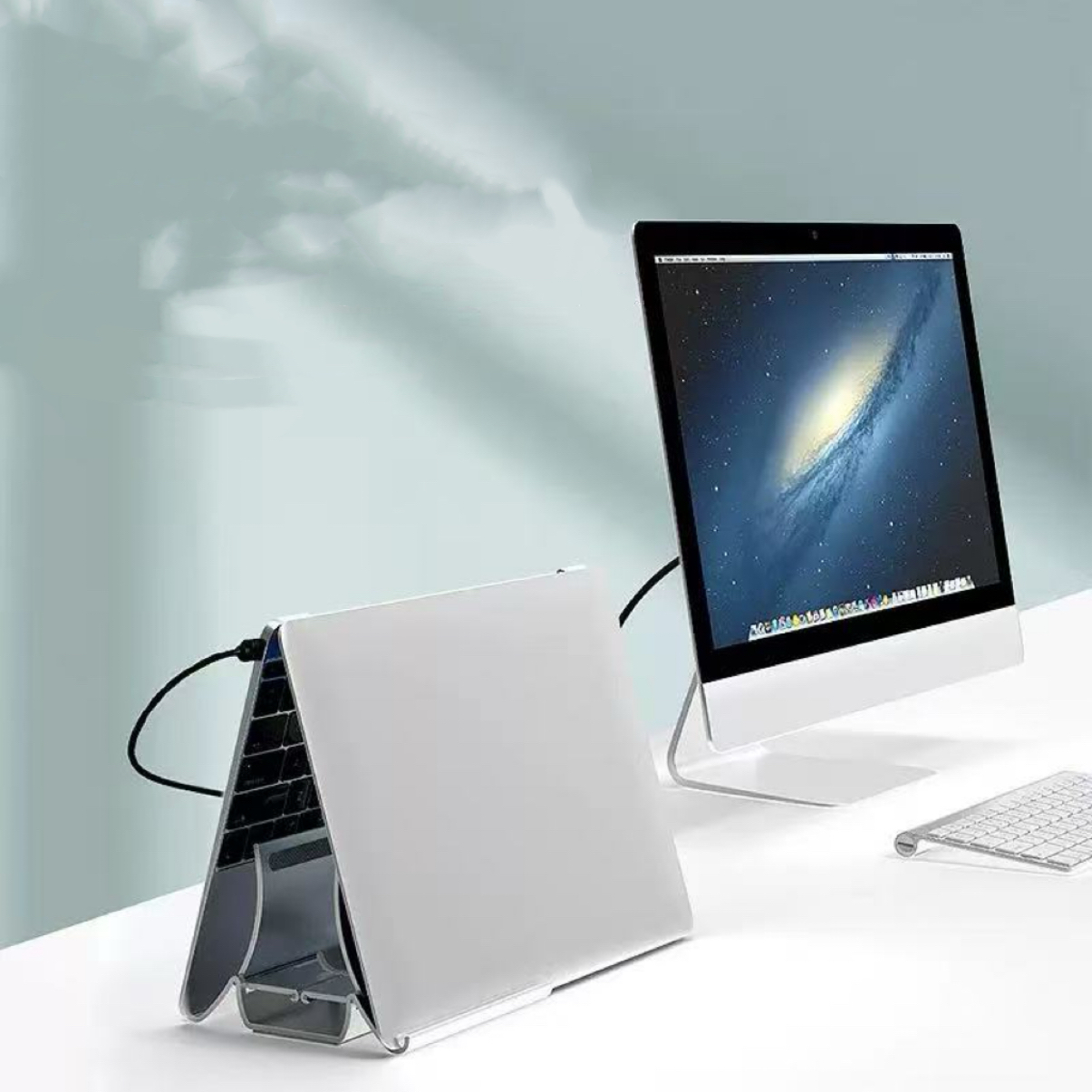 Vertical Laptop Stand Heat Dis - Tablet Ipad Accessories ulasan dan harga