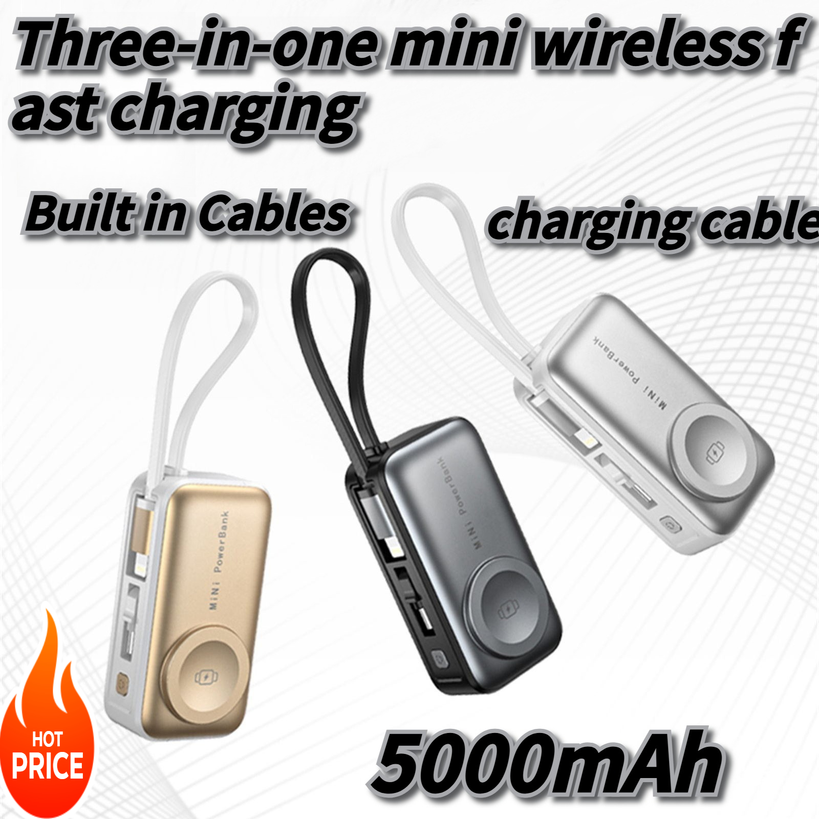 Mini Wireless Power Three-in-o - Wired Earphone Lightning ulasan dan harga