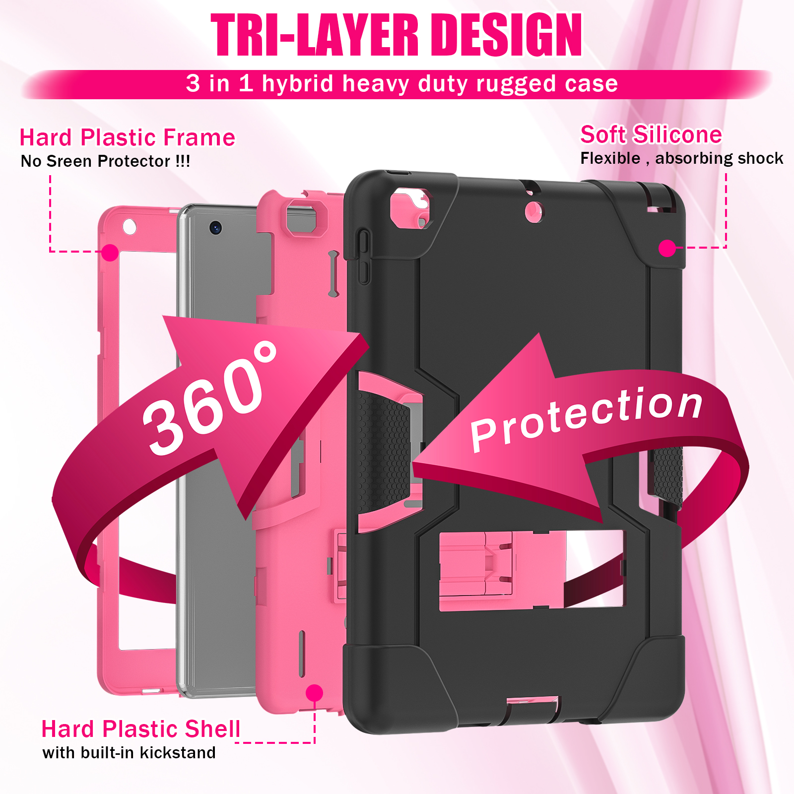 Rugged Case For New iPad 9.7 2 - Ipad Cover Folio ulasan dan harga