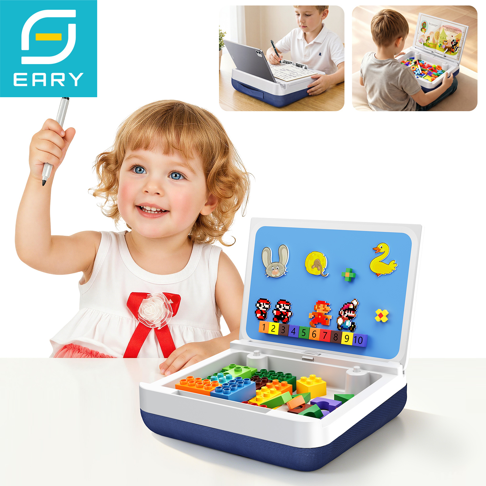 Eary Kids Lap Desk with Storag - Tablet Lap Desk ulasan dan harga