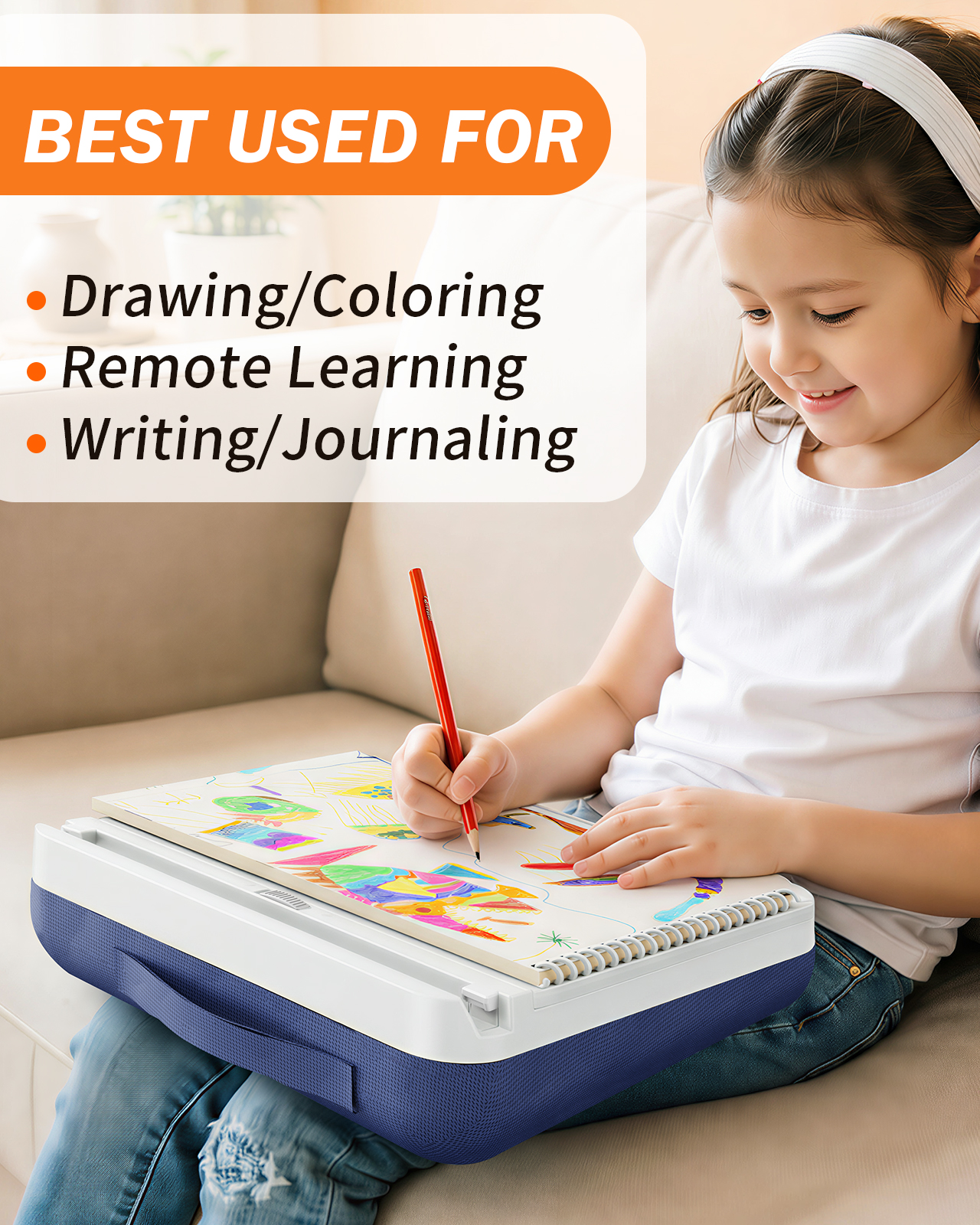 Eary Kids Lap Desk with Storag - Tablet Lap Desk ulasan dan harga