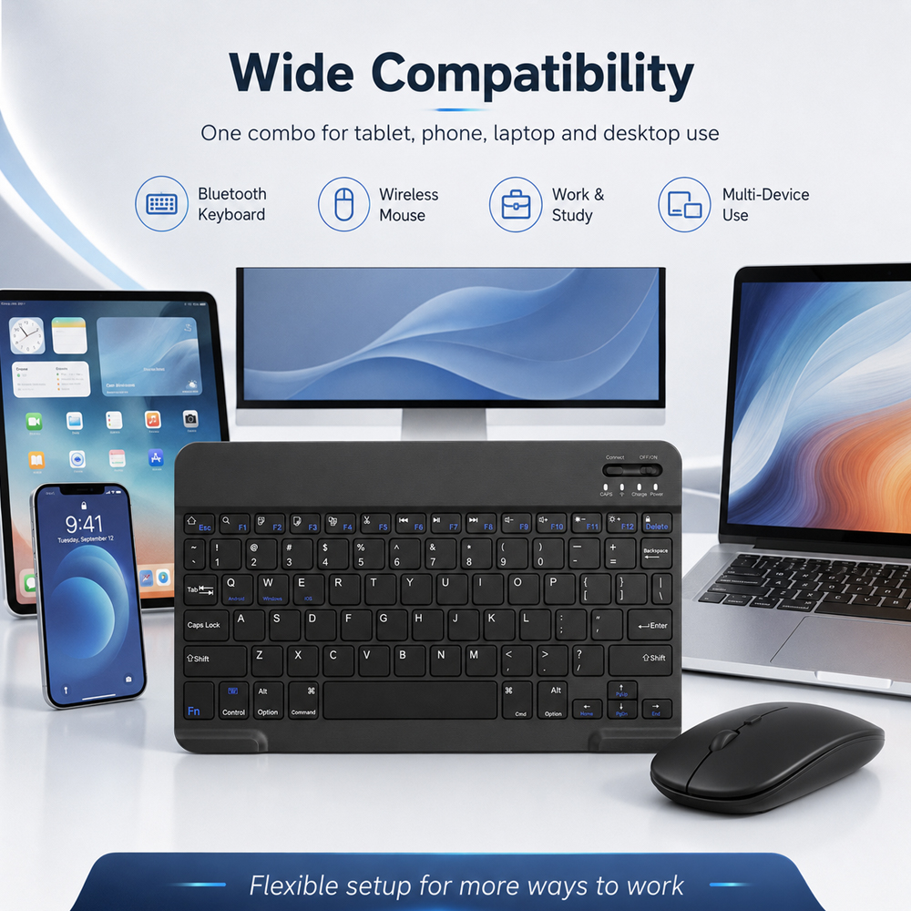Bluetooth Wireless Keyboard Fo - Tablet Ipad Accessories ulasan dan harga
